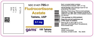 51407-705-01 Fludrocortisone Acetate Tablets (Sample.jpg)